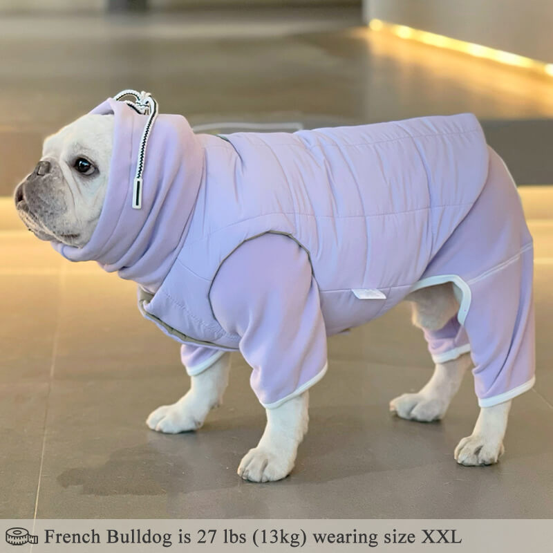 Reversible Dog Puffer Vest - Dog Face