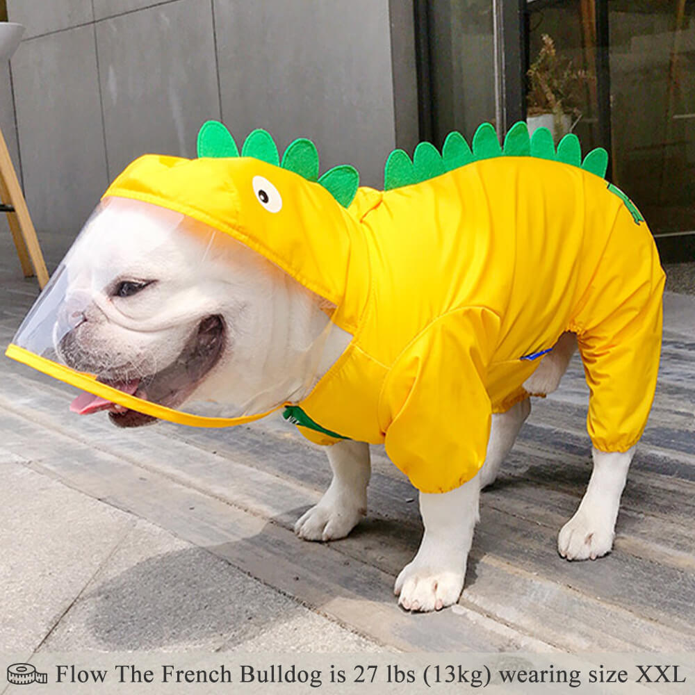 Dog Raincoat Full Coverage - Dinosaur