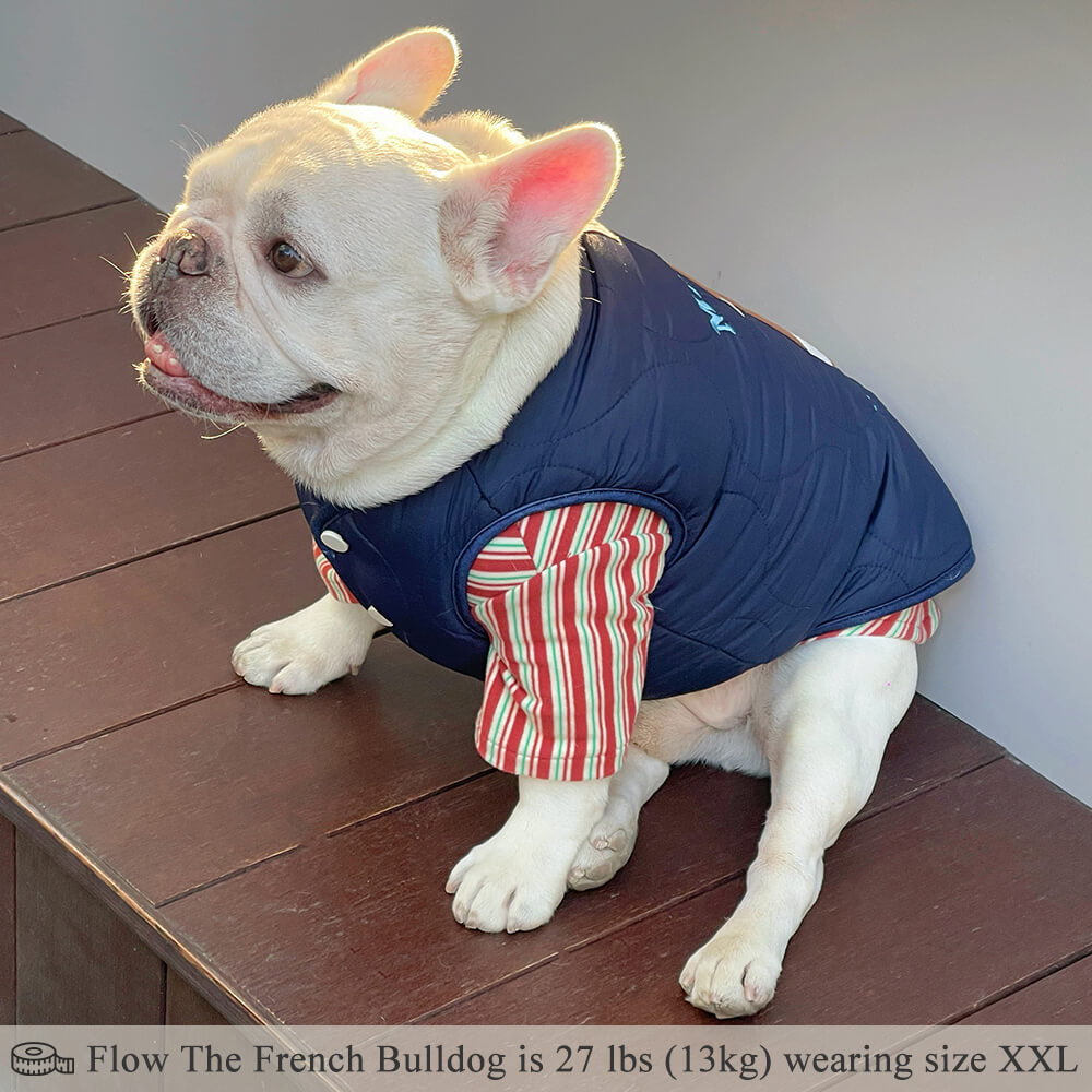 Fishing Bear Dog Puffer Vest