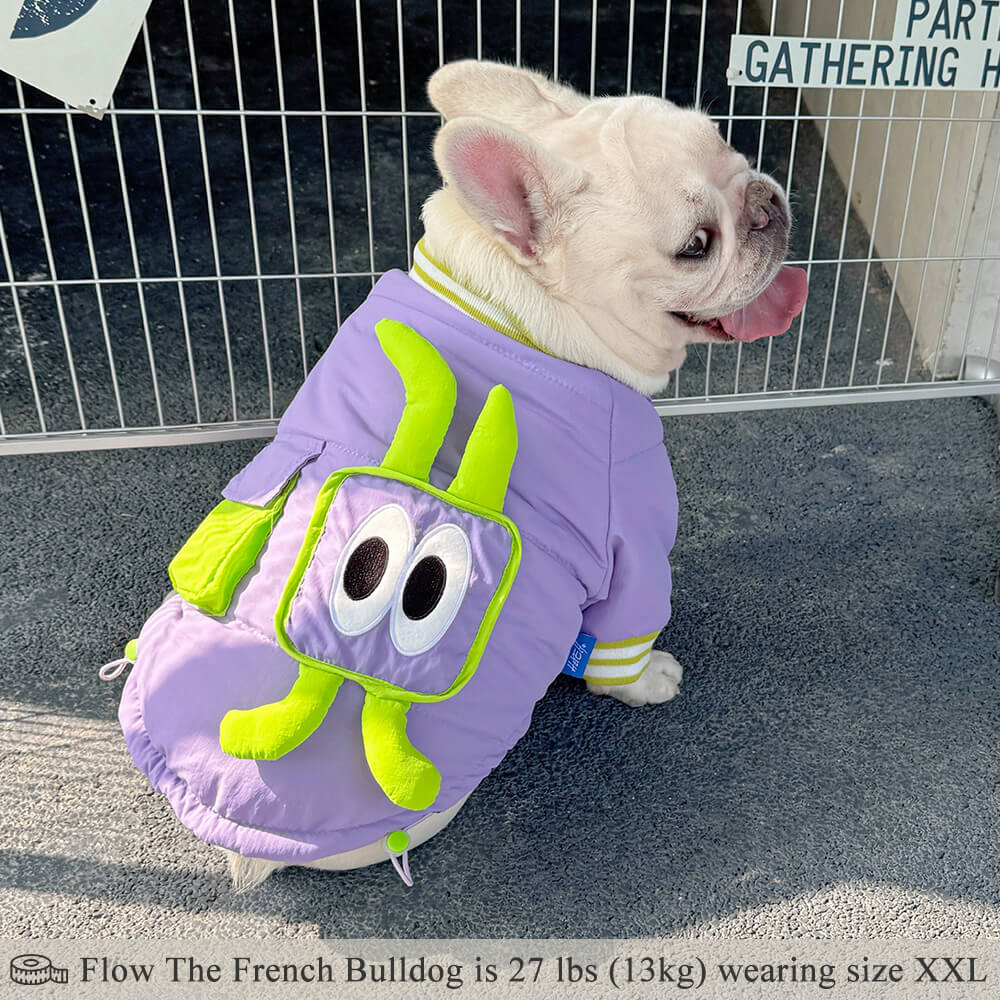 Lavender Purple Dog Puffer Jacket