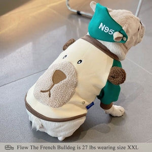 Bear N95 Fleece Dog Hoodies