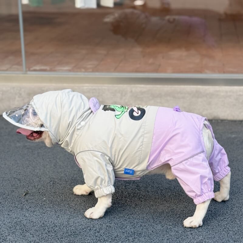 Dog Raincoat Full Coverage - Motorcycle Dog