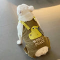 Dog Overalls - Olive Green