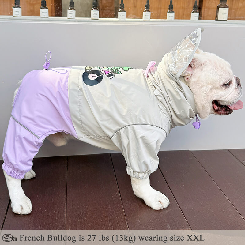 Dog Raincoat Full Coverage - Motorcycle Dog