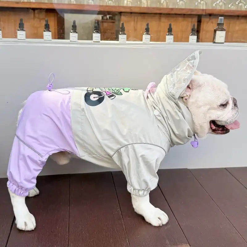 Dog Raincoat Full Coverage - Motorcycle Dog
