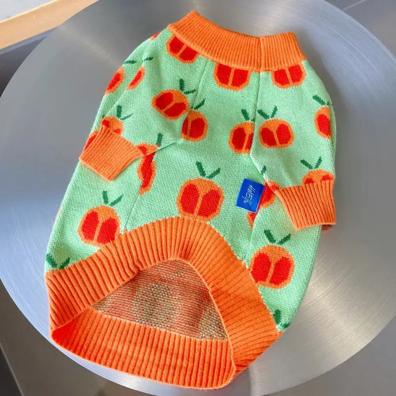 Dog Sweater Eggs Tomatoes