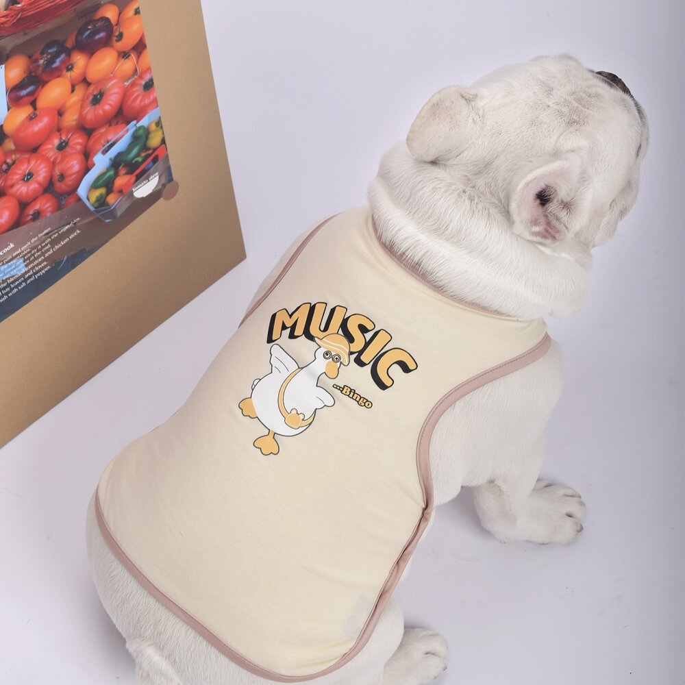 Light Yellow Duck Summer Dog Shirt