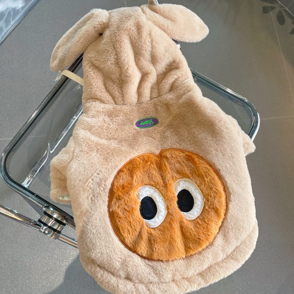Bunny Ears Soft Plush Dog Hoodies