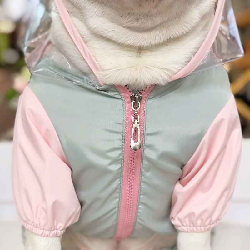 Pink Dog Raincoat Full Coverage - Unicorn