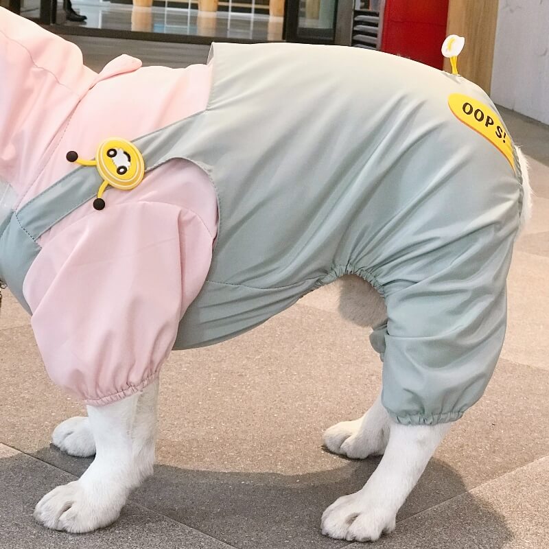 Pink Dog Raincoat Full Coverage - Unicorn