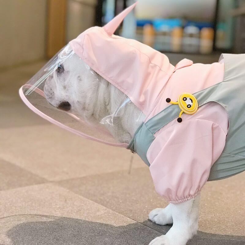 Pink Dog Raincoat Full Coverage - Unicorn