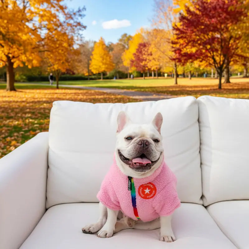 Pink Dog Sherpa Jacket