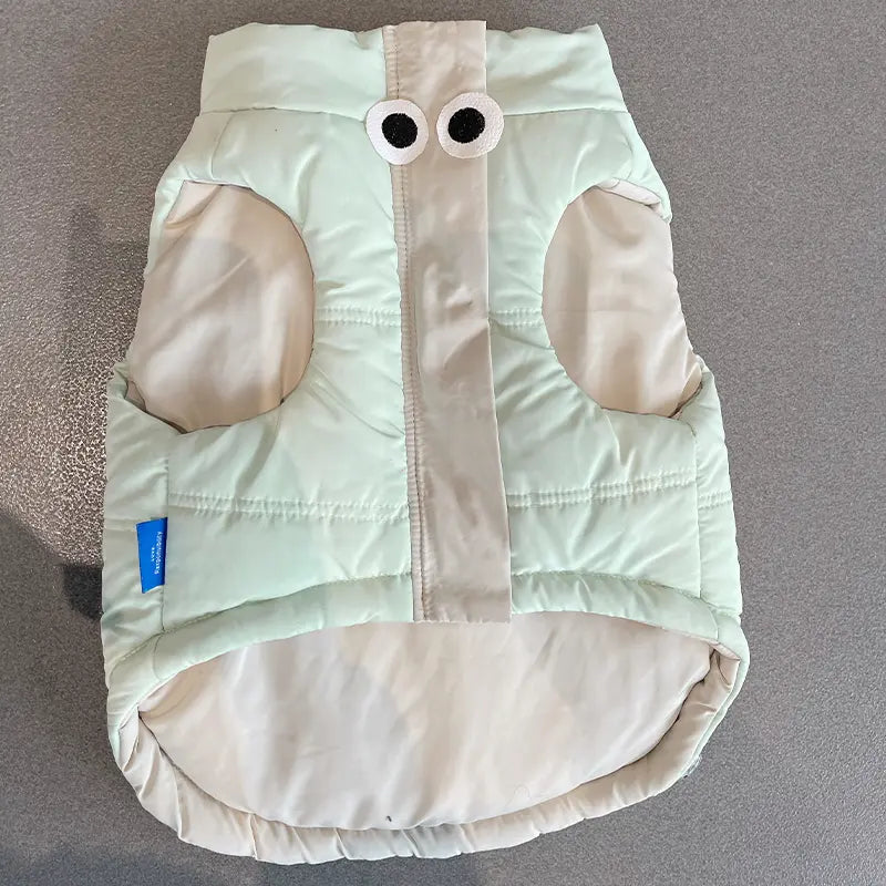 Mint Daisy Dog Puffer Vest