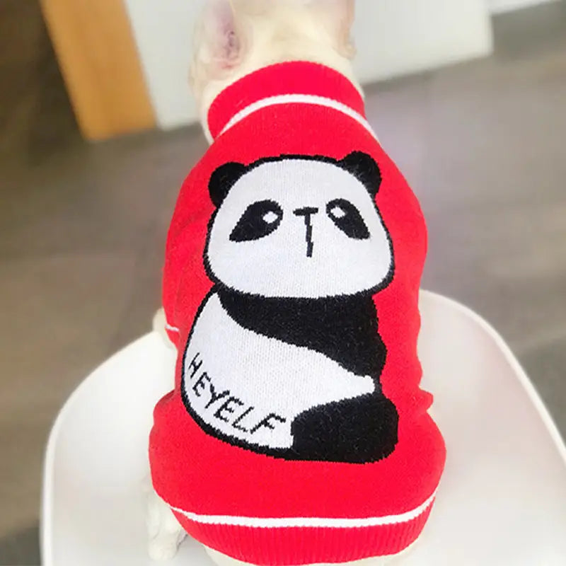 Red Dog Sweater - Panda