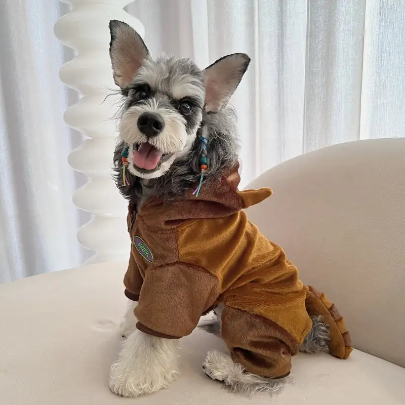 Raccoon Flannel Dog Pajamas