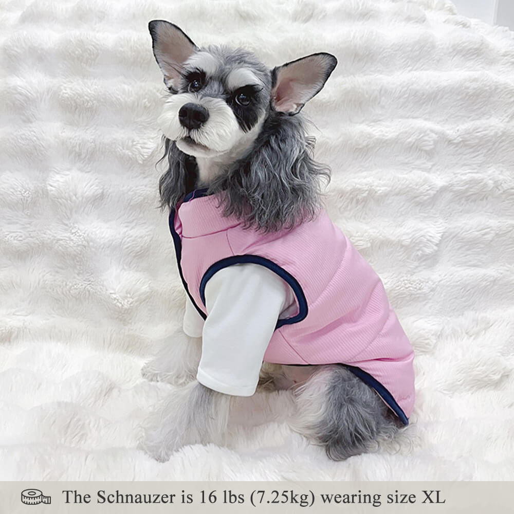 Corduroy Dog Puffer Vest