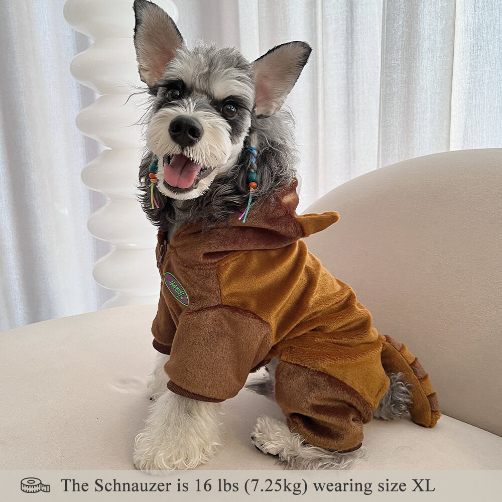 Raccoon Flannel Dog Pajamas