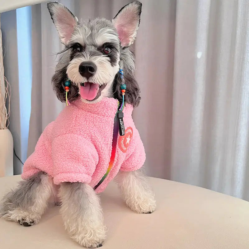 Pink Dog Sherpa Jacket