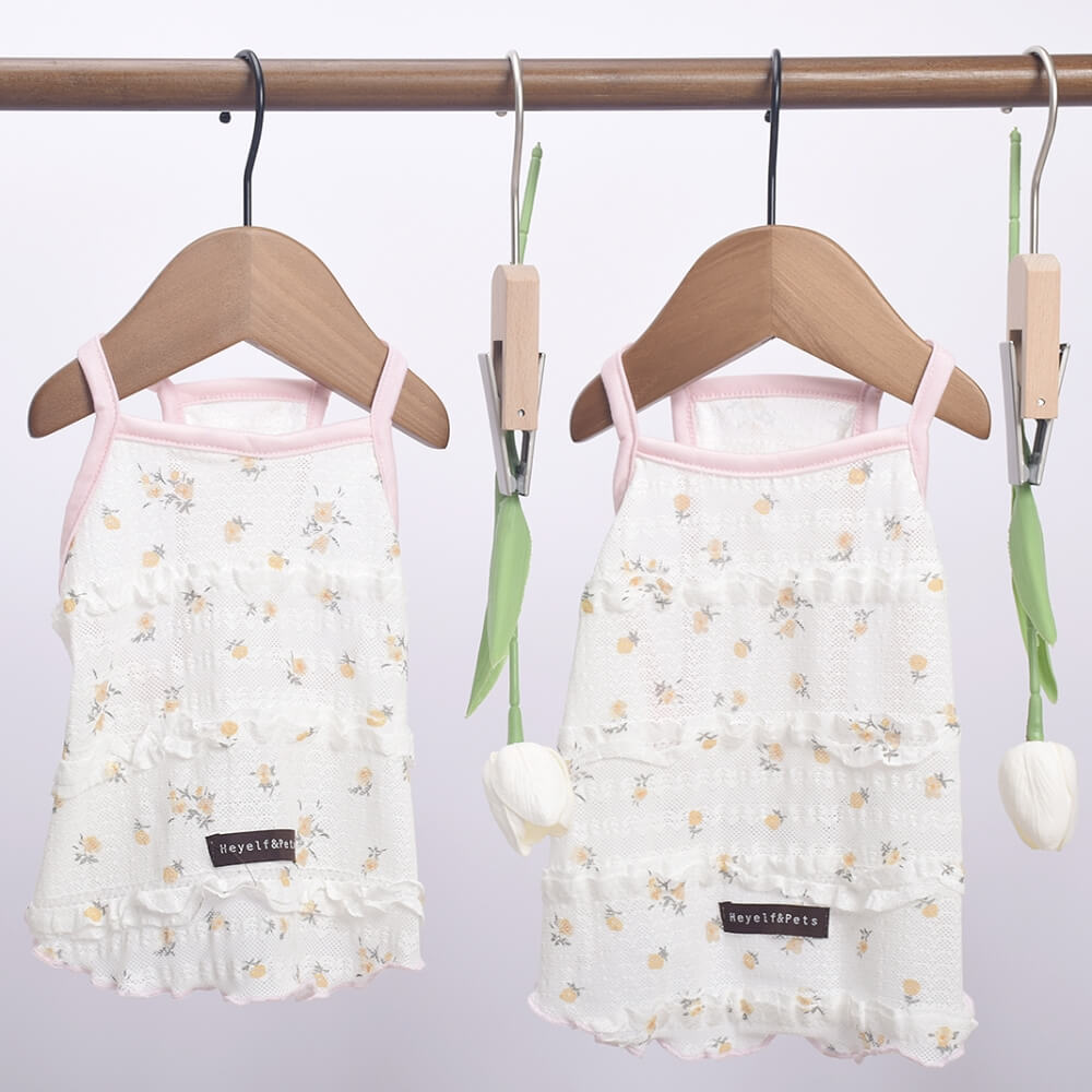 Floral Summer Dog Tank Top